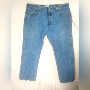 Levi's Original 501 Men's Blue Straight Leg Button Fly Denim Jeans W40L30